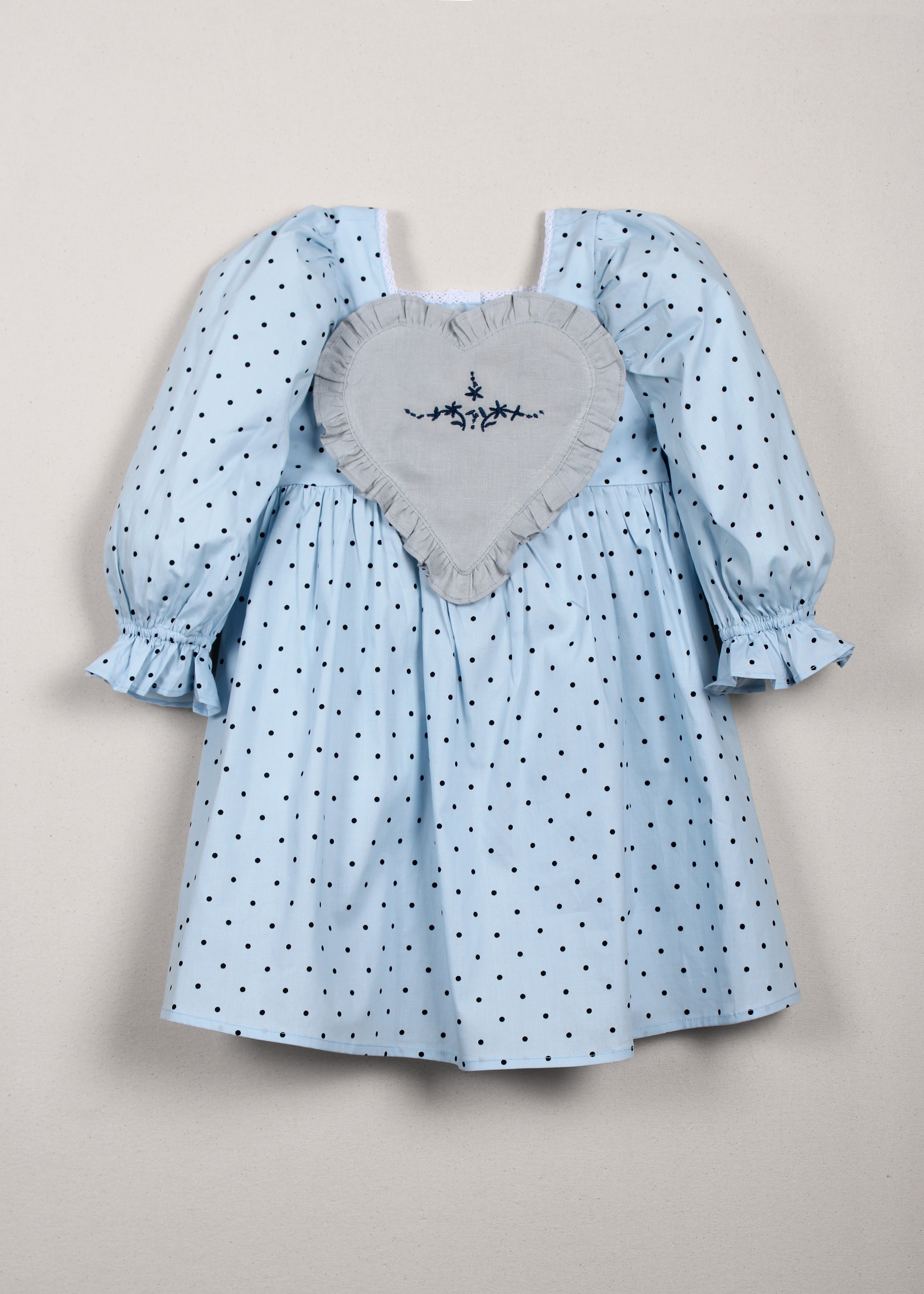 Cora Dress | Sky Vintage Dot