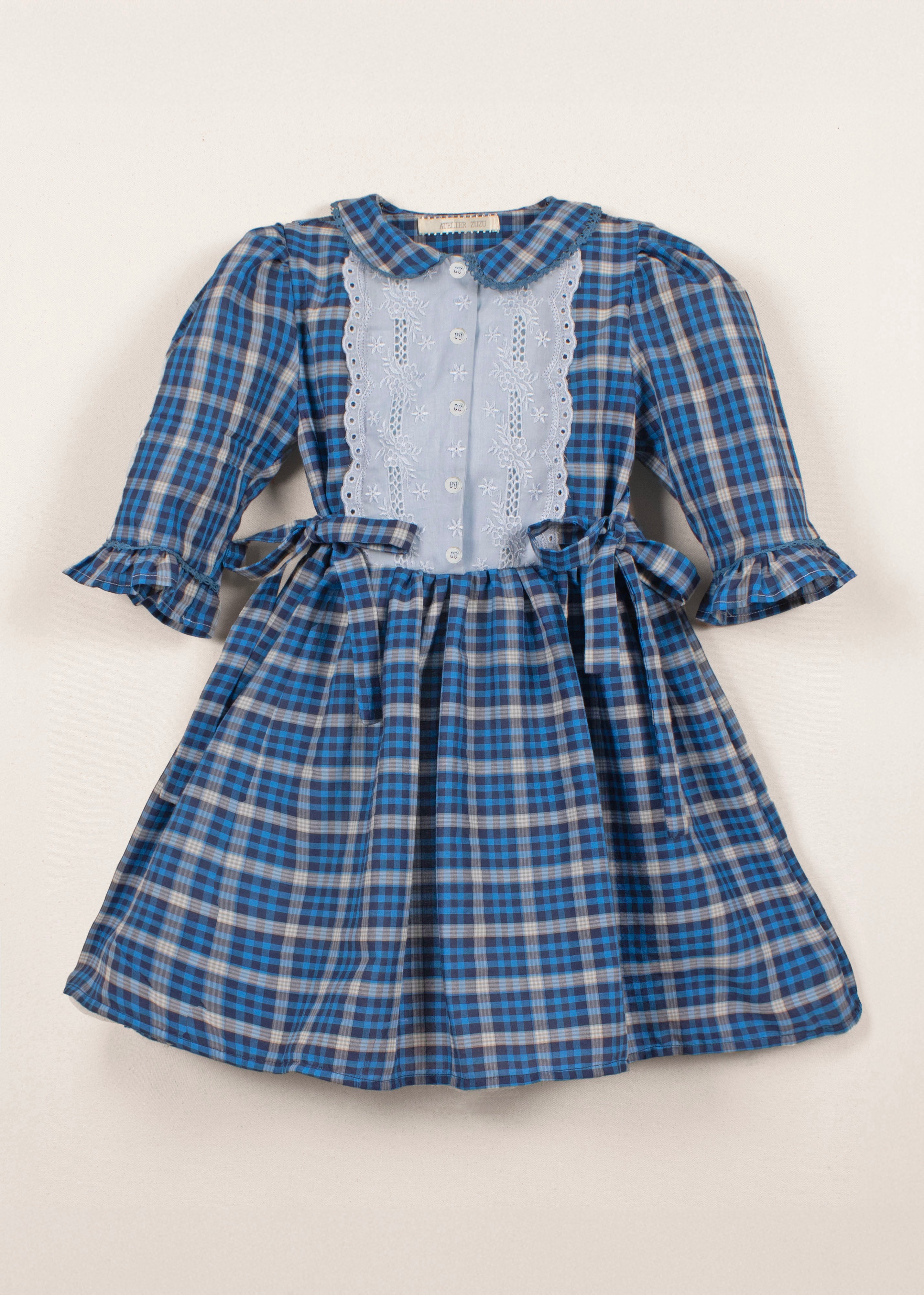 GWEN DRESS | INDIGO PLAID