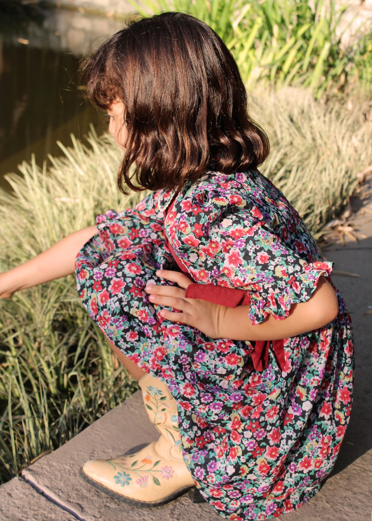 GWEN DRESS | RUST FLORAL