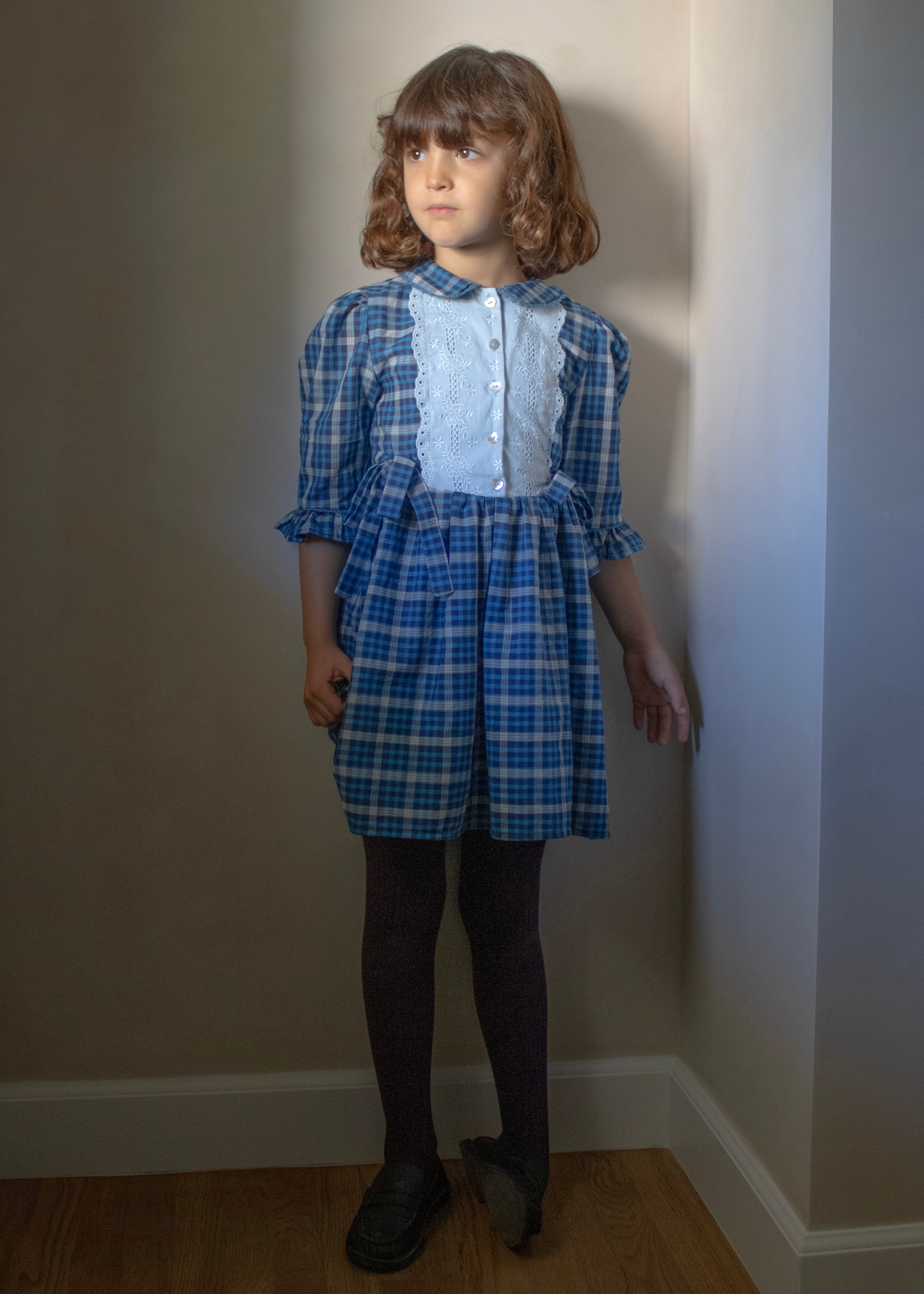 GWEN DRESS | INDIGO PLAID