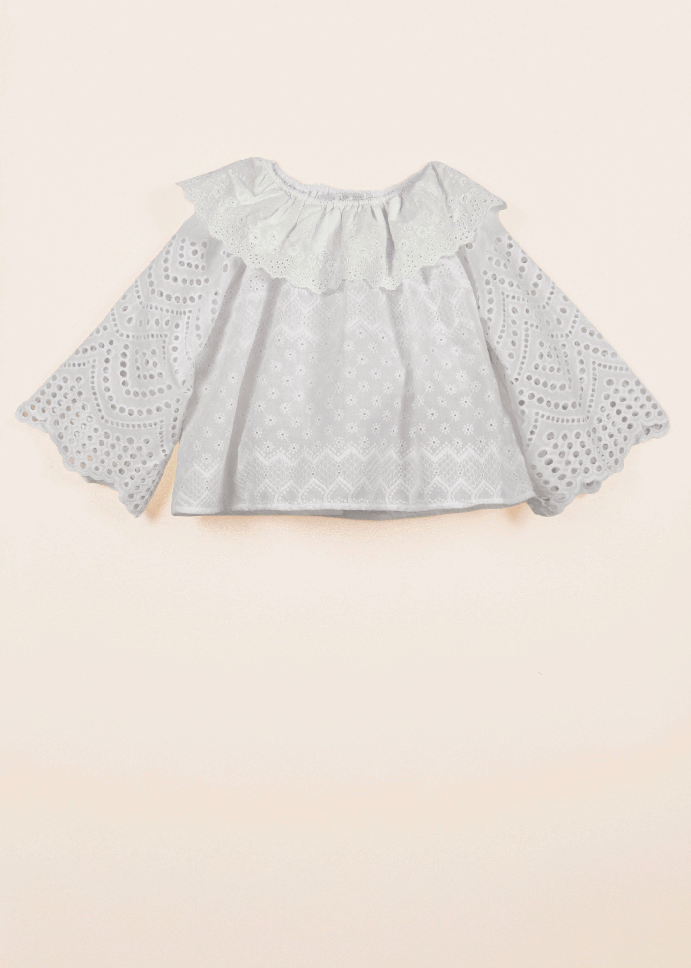 AGNES BLOUSE | SCALLOP EMBROIDERY