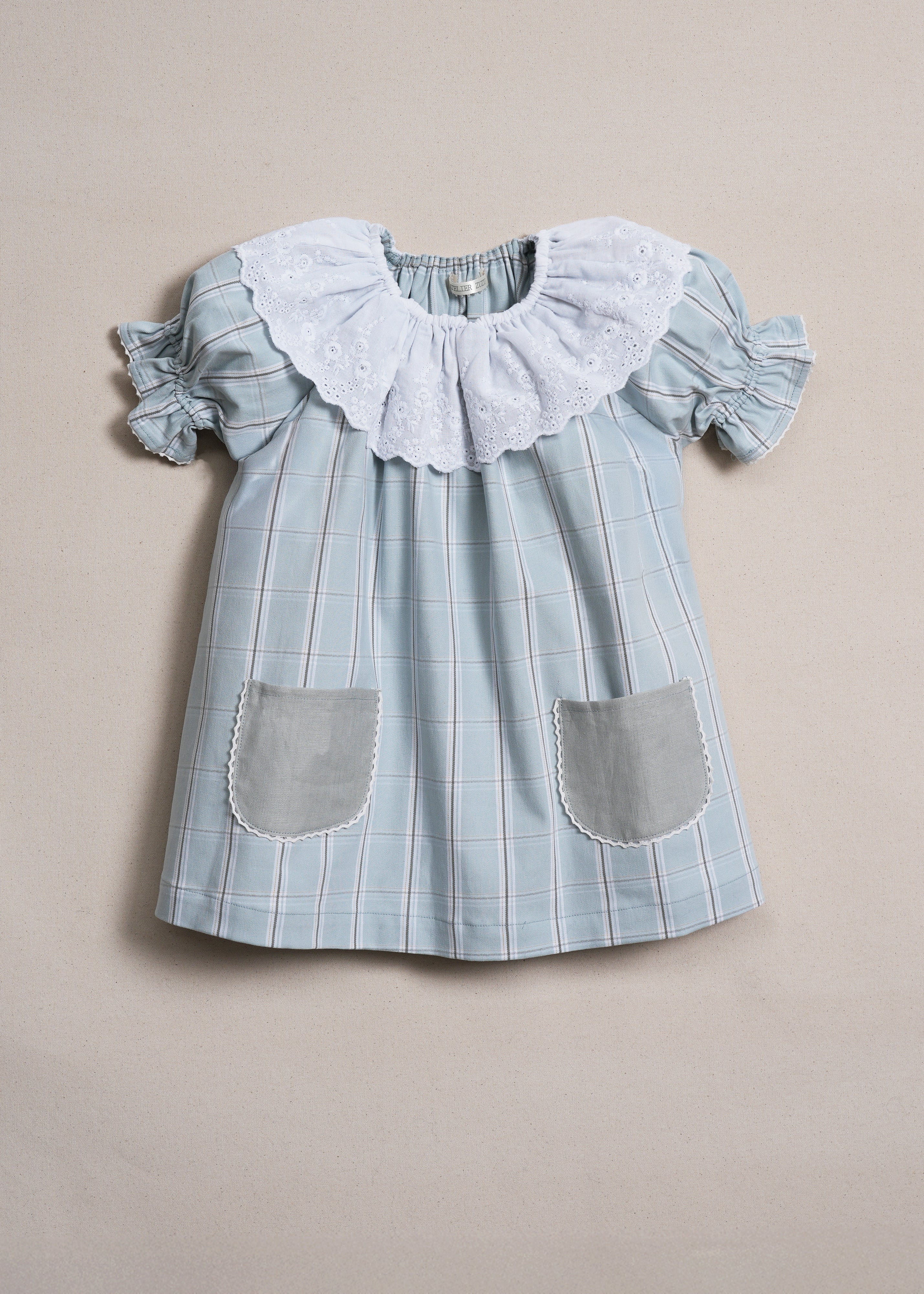 Ines Dress Provence Check