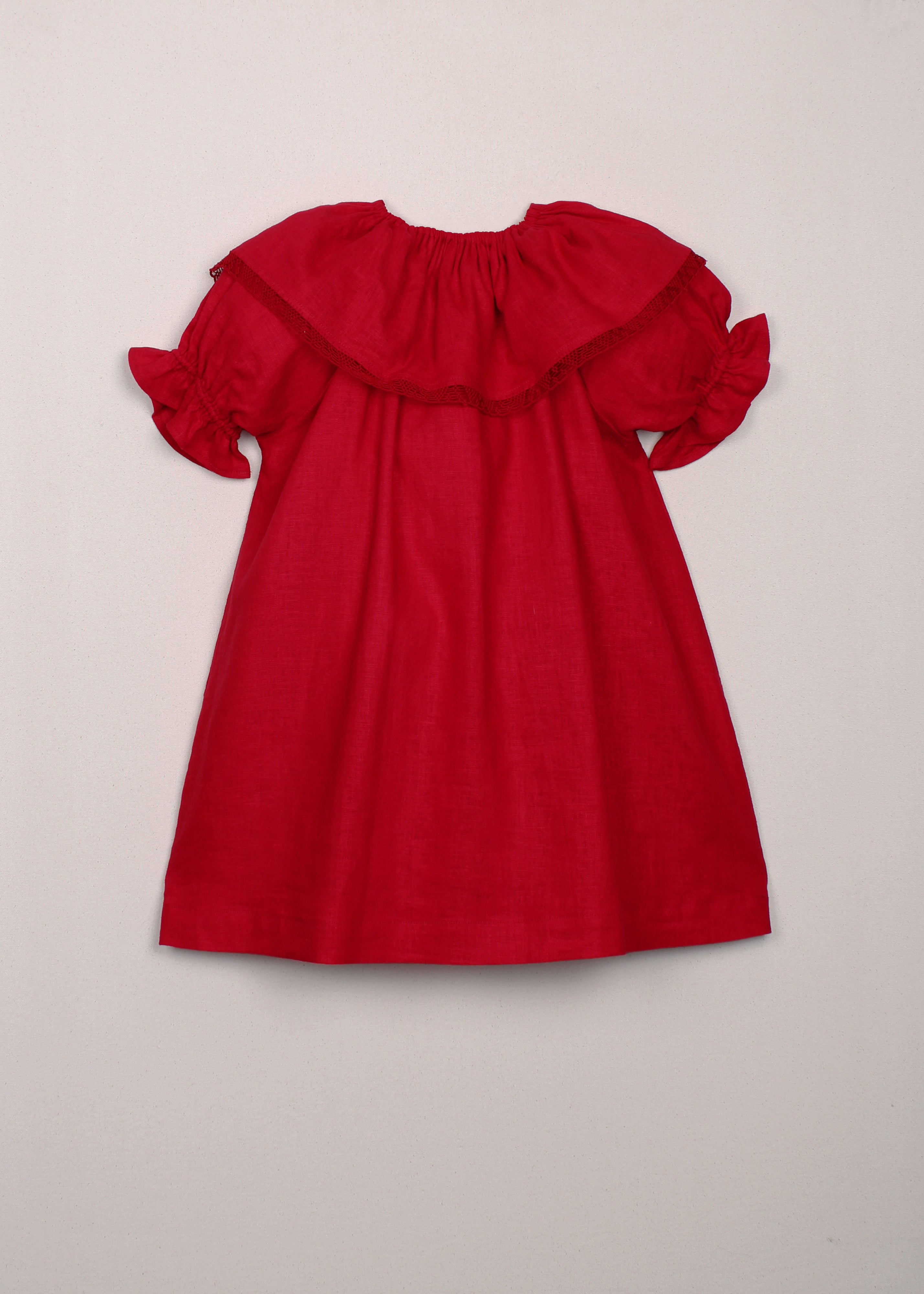 Ines Dress | Rojo Deshilado