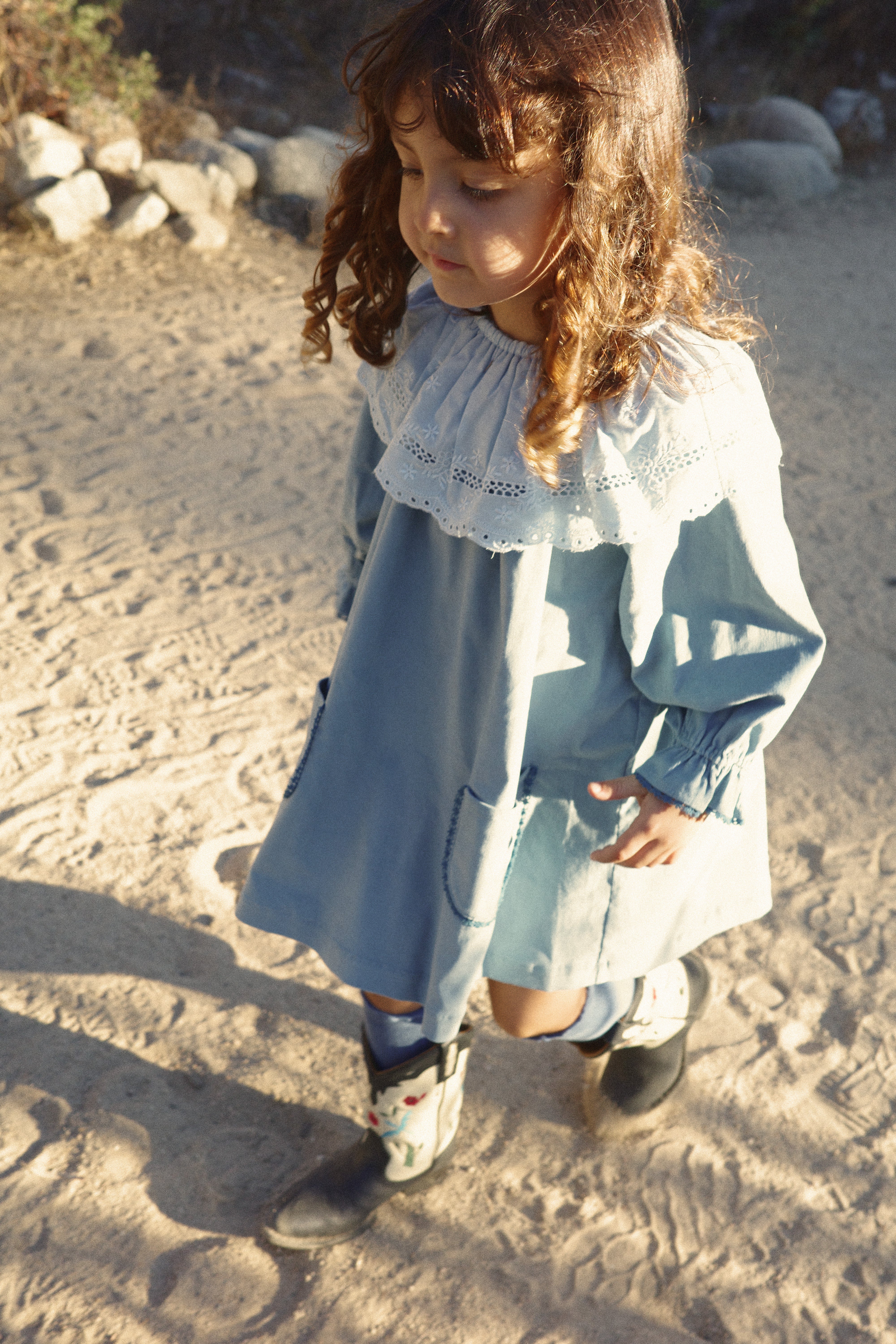Sofia Dress | Azure Corduroy