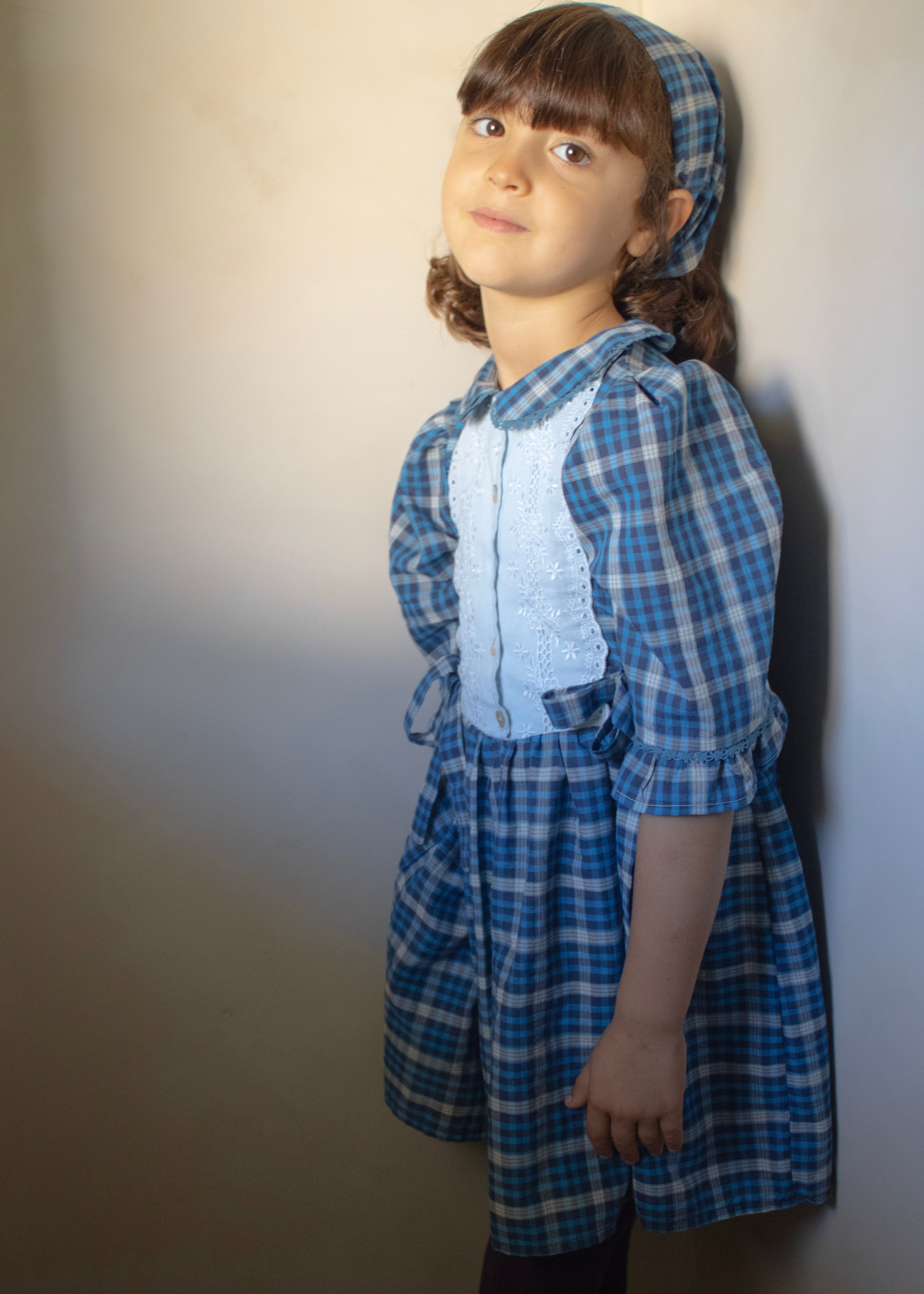 GWEN DRESS | INDIGO PLAID