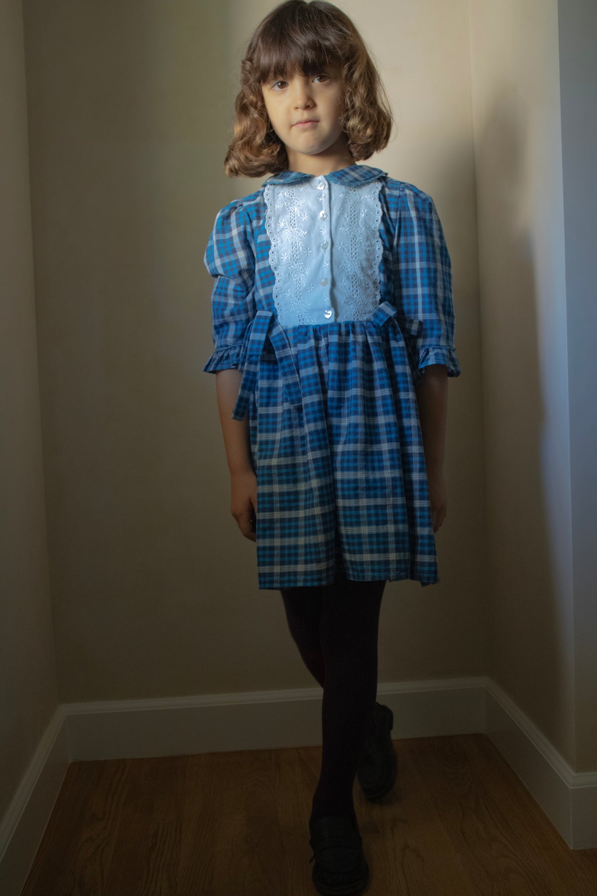 GWEN DRESS | INDIGO PLAID