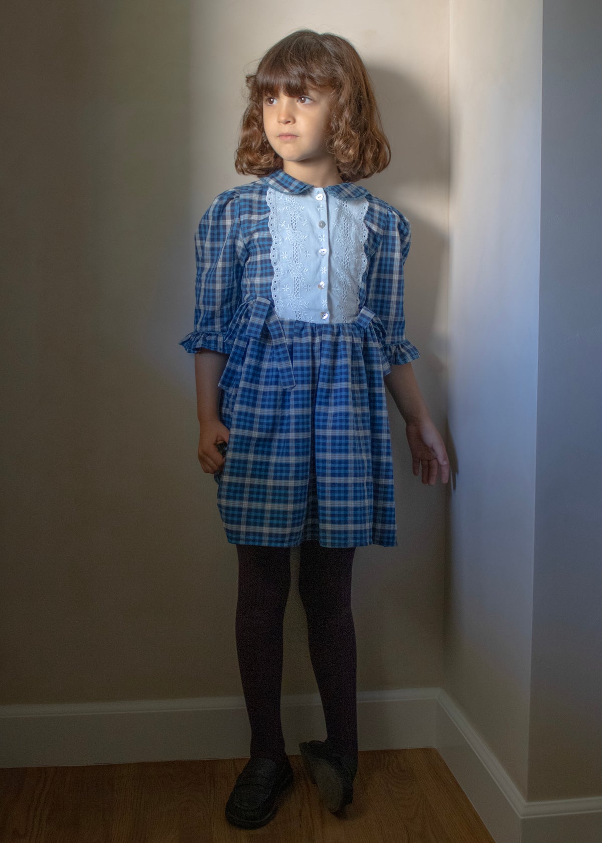 GWEN DRESS | INDIGO PLAID