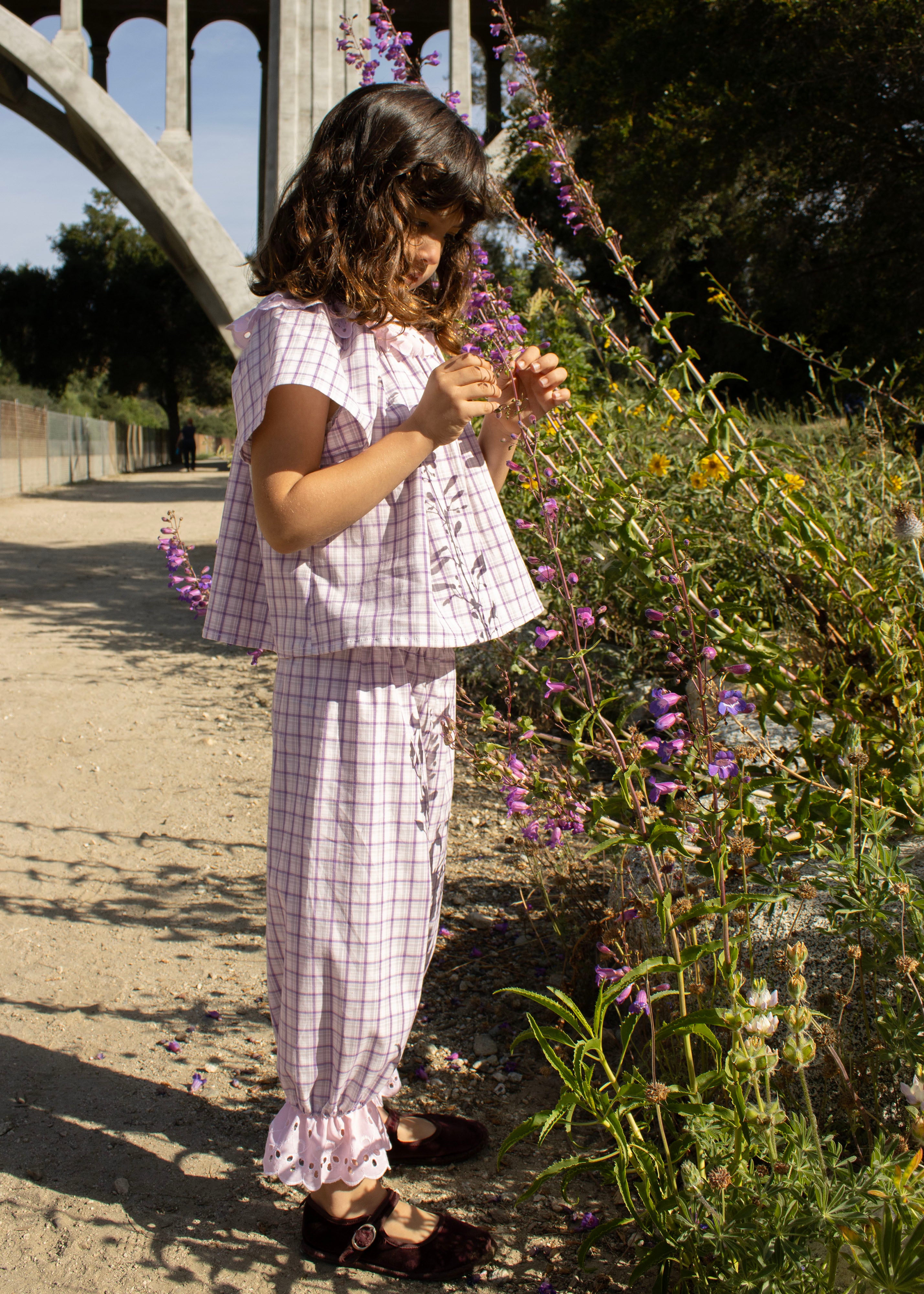 NICO PANT | GRAPE PLAID