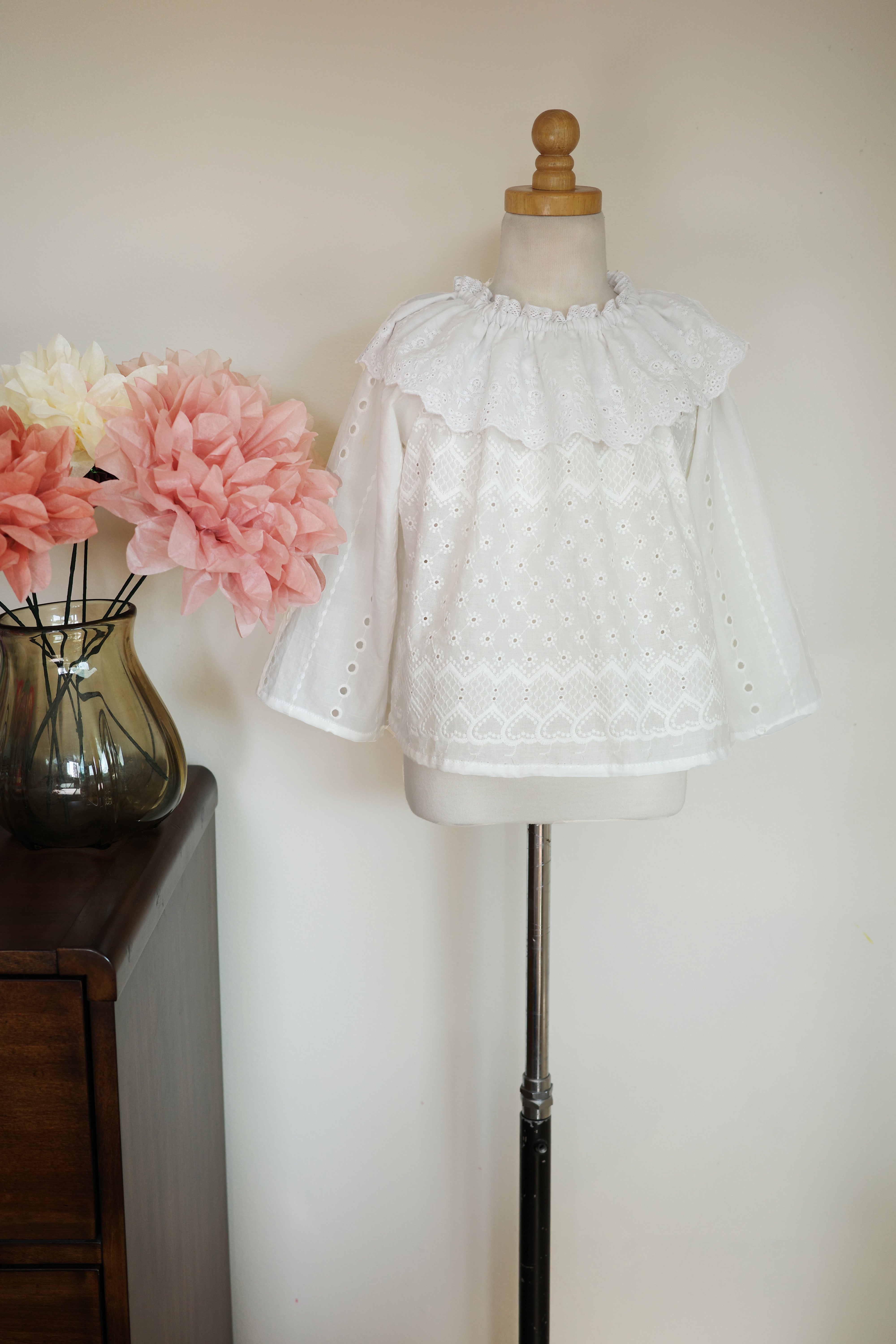 Agnes Blouse | Heart Embroidery