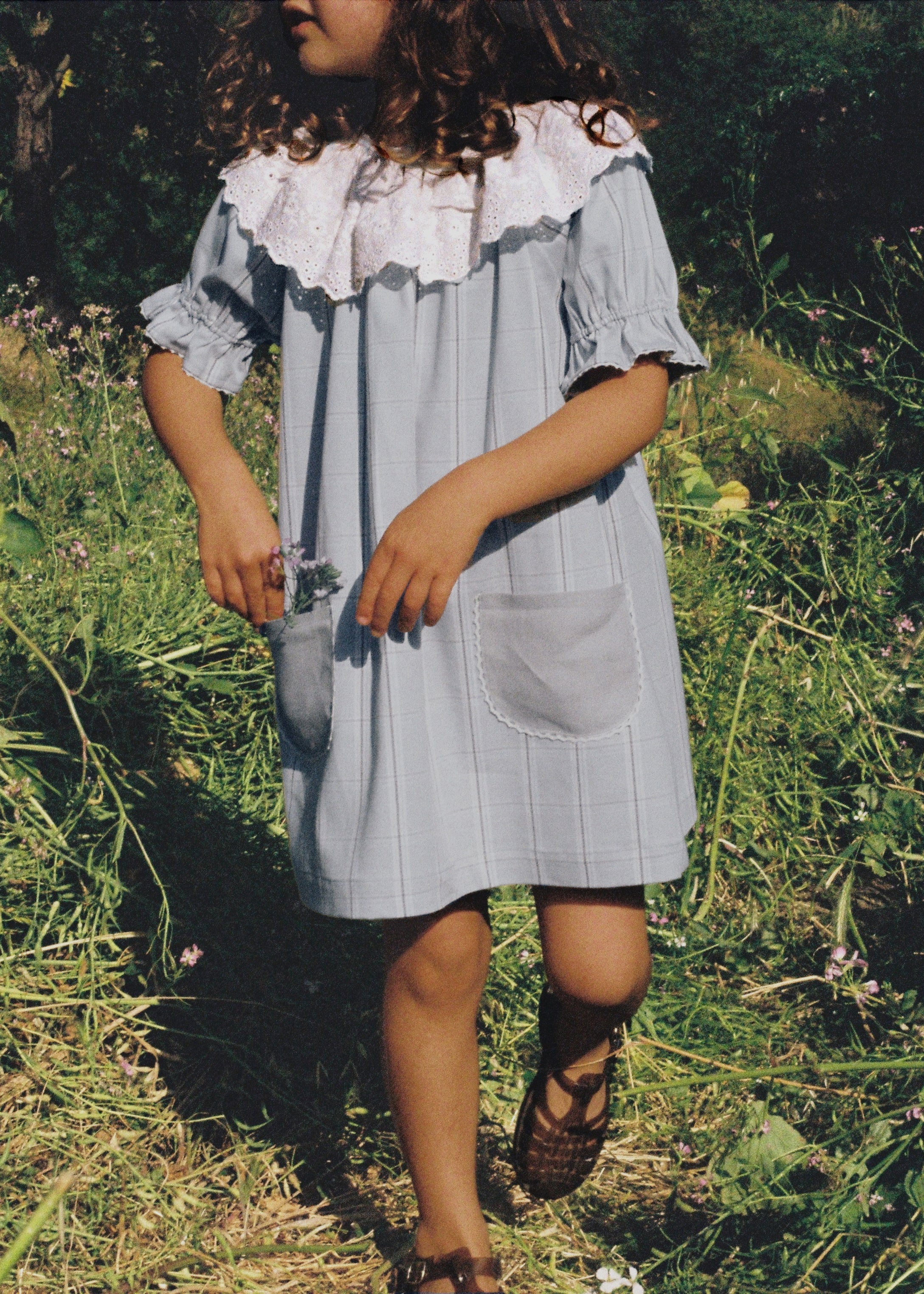 Ines Dress Provence Check